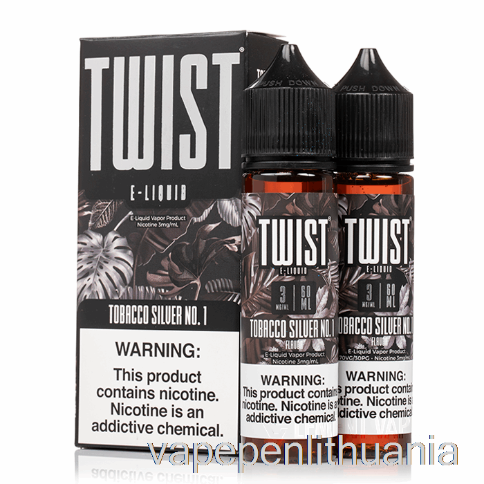 Tabako Sidabro Nr. 1 - Twist E-liquid - 120ml 18mg Vape Skystis